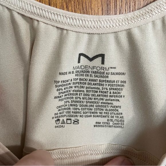 Maiden form size xl‎ woman’s shapewear with snap crotch adjustable straps - Picture 3 of 4